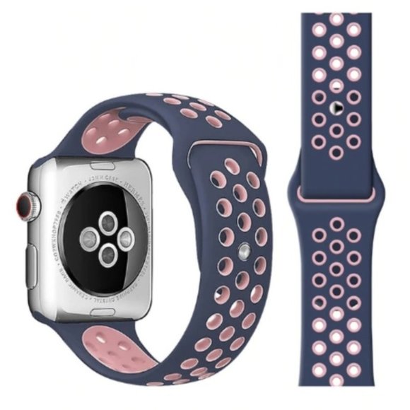 Apple Accessories - NEW[BAND] Blue-Pink Sport Silicone For Apple Watch